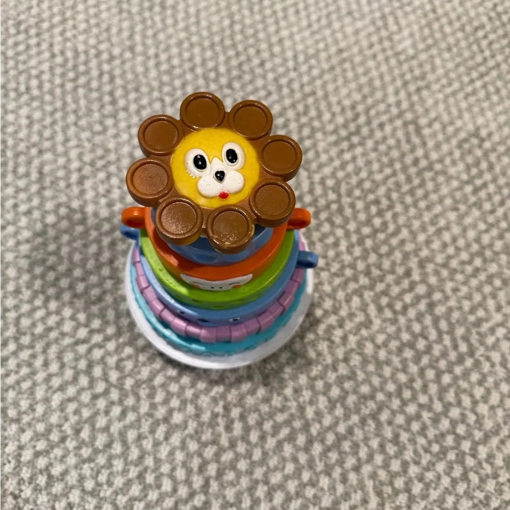 Stacking Animal Rings Toy - Multicolor Kids Stacker - Picture 2 of 5